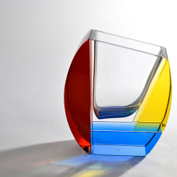 Vase en cristal Mondrian