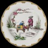 Decorative tin plate "The secret village mice" Mouse in an old cart