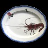 Bracquemond oval dish Lobster
