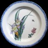 Bracquemond blue iris Dinner plate
