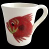 Majolica john dory fish mug