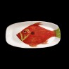 Majolica john dory fish long oval dish