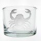 Verre droit bas Crabe 120 ml H 6 cm D 8,5 cm
