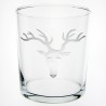 Tall straight glass Deer