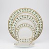 Dessert plate Royal Limoges Bocca green Collection