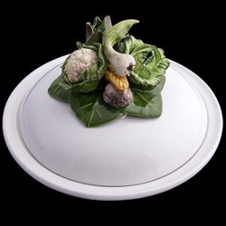 Vegetables Covered Soup Plate D 23 cm