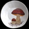 Majolica porcini mushroom soup plate