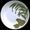Majolica frog large round dish