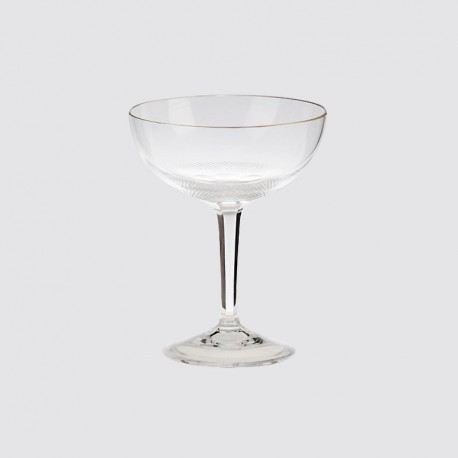 Crystal glass of champagne. ROYAL collection