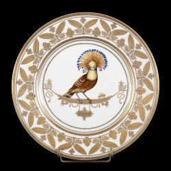 assiettes en porcelaine décor oiseau goût sèvres