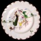 Dessert plate "Le Parisien" 19th century Creil