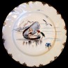 Dinner plate "Le Parisien" 19th century Creil Oyster