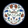 Assiette en tôle "Musées" Ashmolean Roses et Tulipes