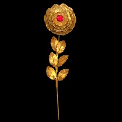 Rose d'or coeur de Rubis (brin)