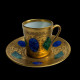 Tasse à café et sous tasse gravée collection Medicis