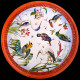 Tin box of 6 tin plates "The Birds" Buffon collection