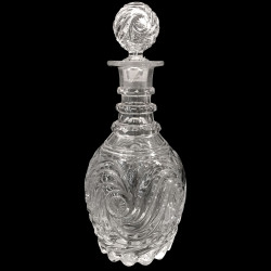 Carafe en cristal moulé époque Charles X (1824-1830)
