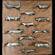12 animal knife-rests by Sandoz for Gallia Christofle, silver plated, c. 1930