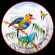 Tin plate "The Birds" Buffon Celebes hornbill