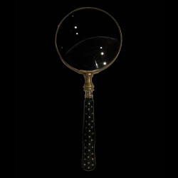 Studded Ebony Magnifying Glass Napoleon III Period