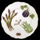 Assiette de table bois mélangés collection porcelaine de Limoges