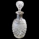 oval carage cut crystal and sterlin XIXth