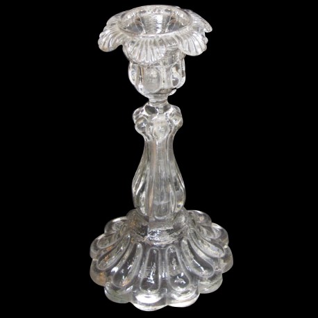 Bougeoir cristal XIXème
