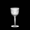 Platinum Cut Crystal White Wine Glass Ermione