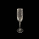 Ribbed Crystal Champagne flute