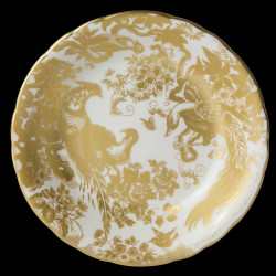 Royal Crown Derby Aves Gold Oatmeal Bowl