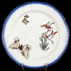 Bracquemond Papillon & Clochette assiette D 25 cm