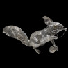 Shaker écureuil en argent Ludwig Neresheimer Co., Hanau h 29 cm 29.20 oz.