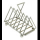 Porte toast métal argenté style Dresser triangle