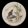 Two ducks & Bamboo plate D 25,5 cm