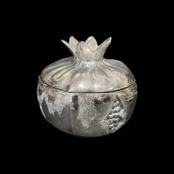 Ice bucket Grenade silver plated metal by Mauro Manetti Circa 1970
