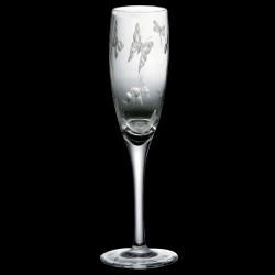 Butterfly champagne flute